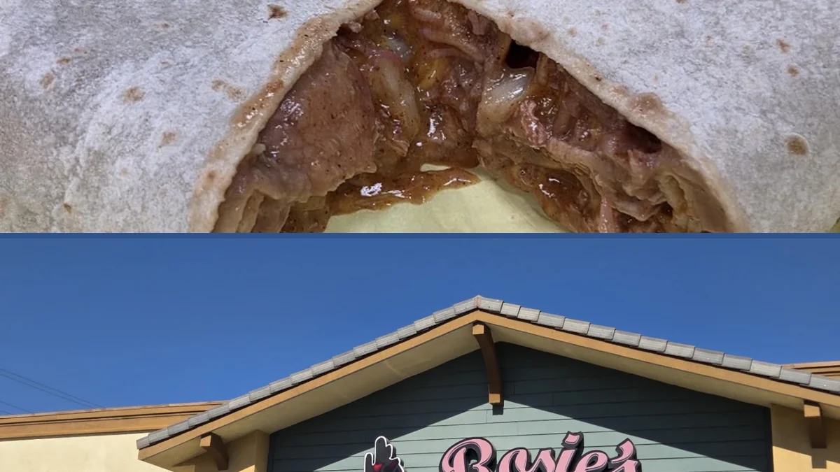 Fresh burritos served in a bright setting.